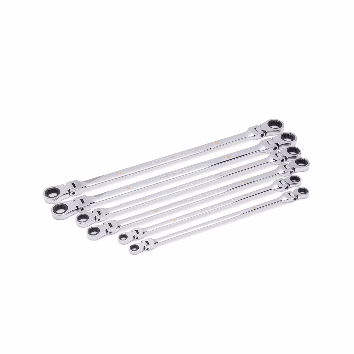 Gearwrench 6pc 90-Tooth 12pt Metric GearBox Double Flex Ratcheting Wrench Set