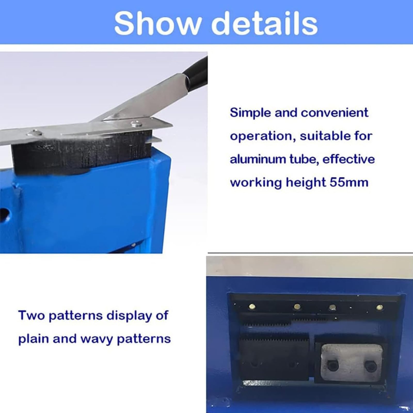 Manual Tube Crimping Sealing Machine, Can Emboss 2 Patterns, Manual Tube Sealing Machine, with Date Letter Coder