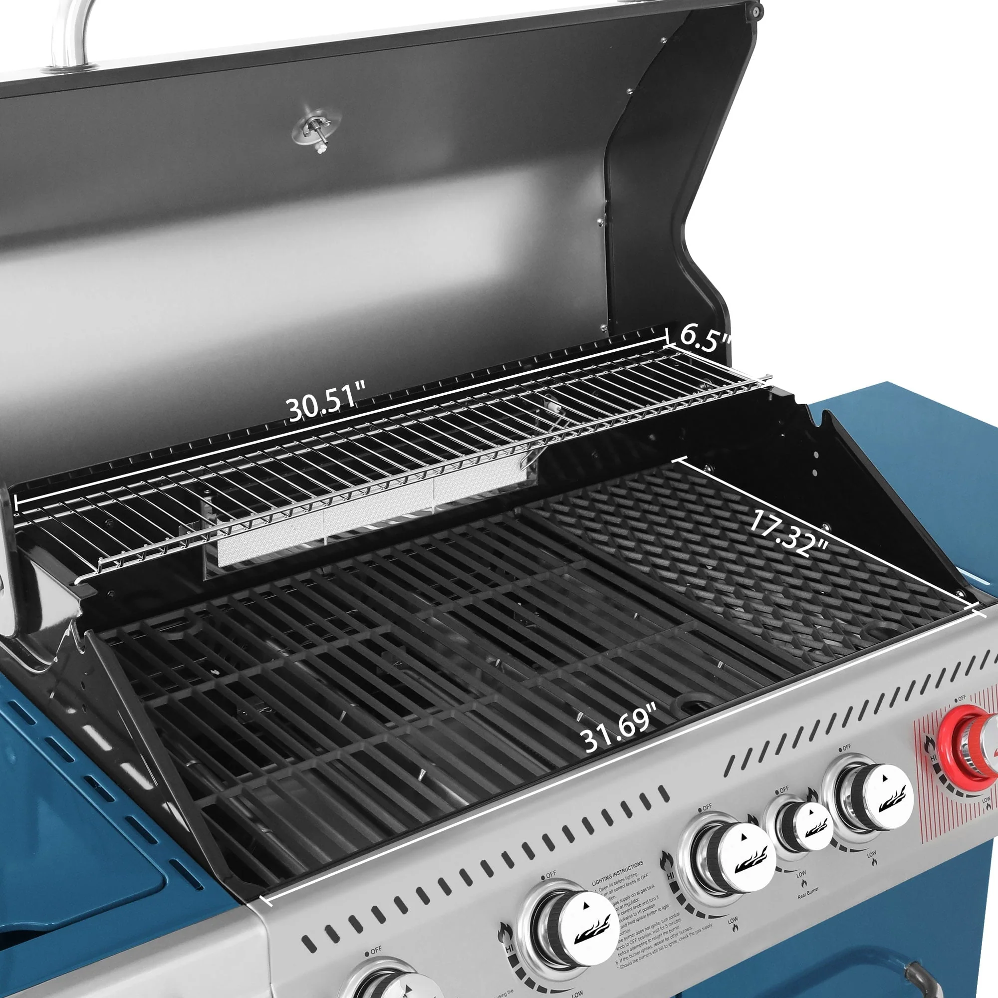 Royal Gourmet GA5403B 5 Burner BBQ Cabinet Style Gas Grill with Rotisserie Kit, Rear Burner, Rear Burner and Side Burner Image 5