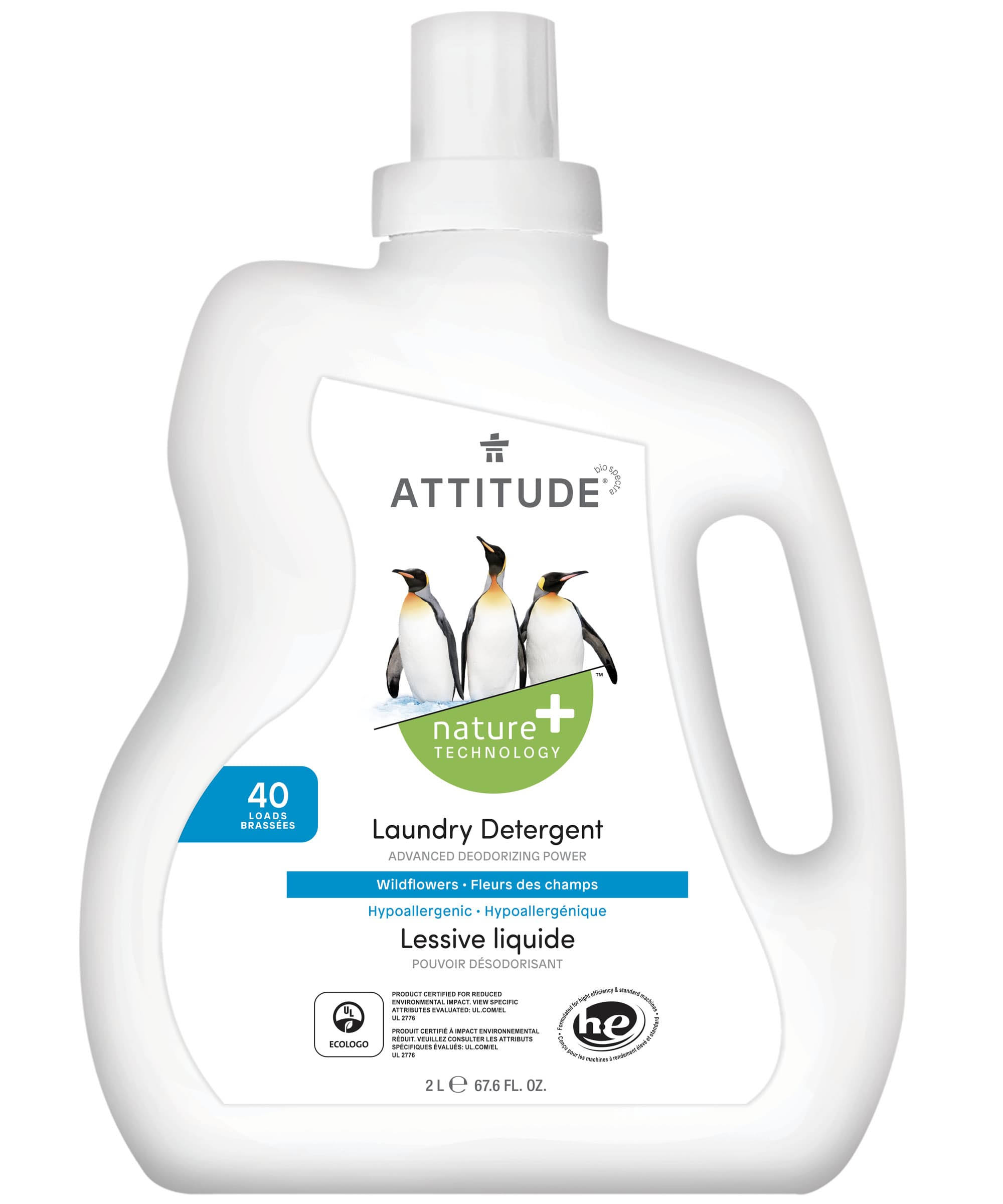 Attitude Laundry Detergent Wildflowers 67.6 fl oz