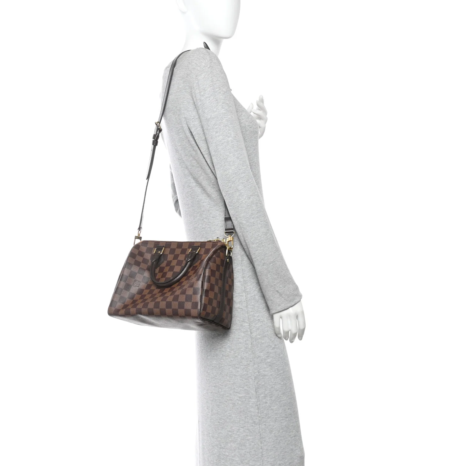 Damier Ebene Speedy Bandouliere 25