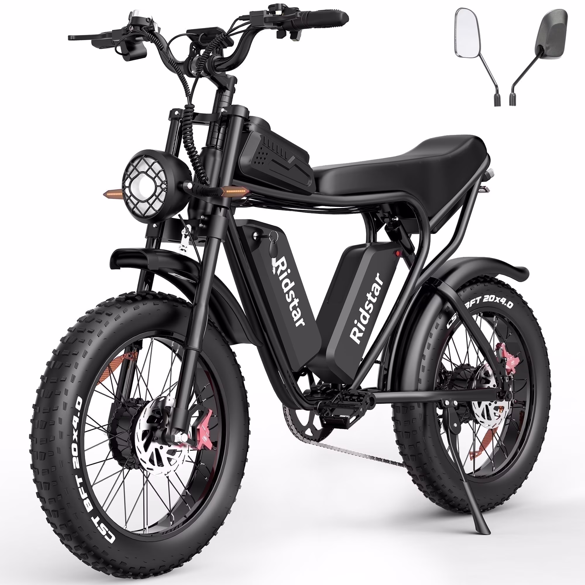 Electric Bike for Adults,Peak 1500W 30MPH,48V 15.6Ah Electric Bicycle,Full Suspension Mountain Bike UL2849(20inch-1000W-48V 15.6AH) - Image 5