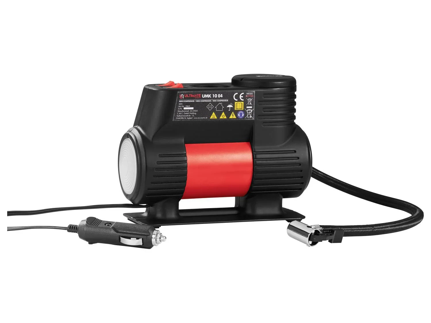 ULTIMATE SPEED Mini compresseur UMK 10 E4, 10,3 bar, 12 V