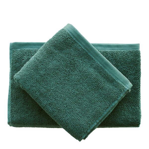MILD gavesett med håndkle og badelaken dark green