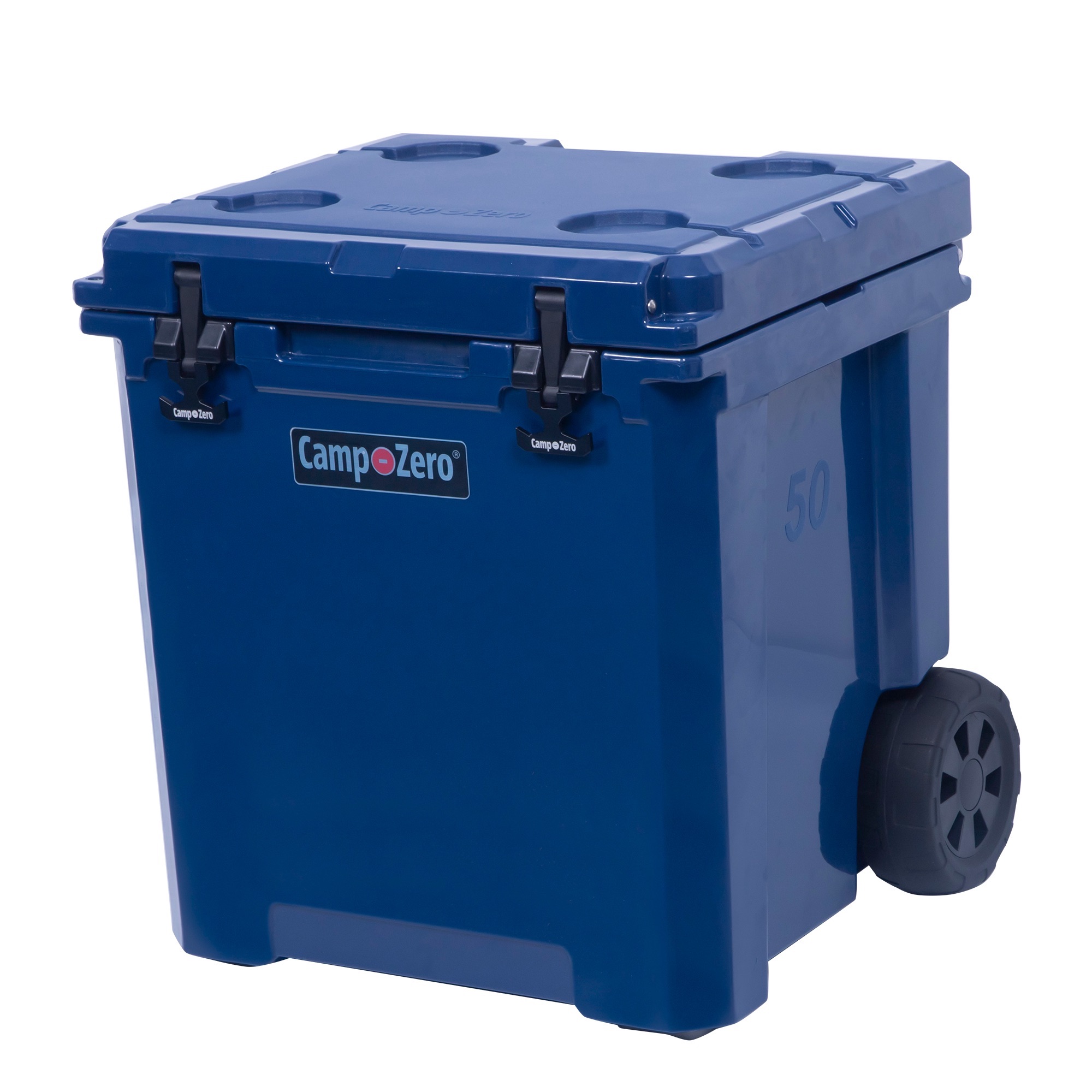 50 52 Qt Premium Chest Cooler with Easy Roll Wheels Navy Blue(MultiColor) Image 4