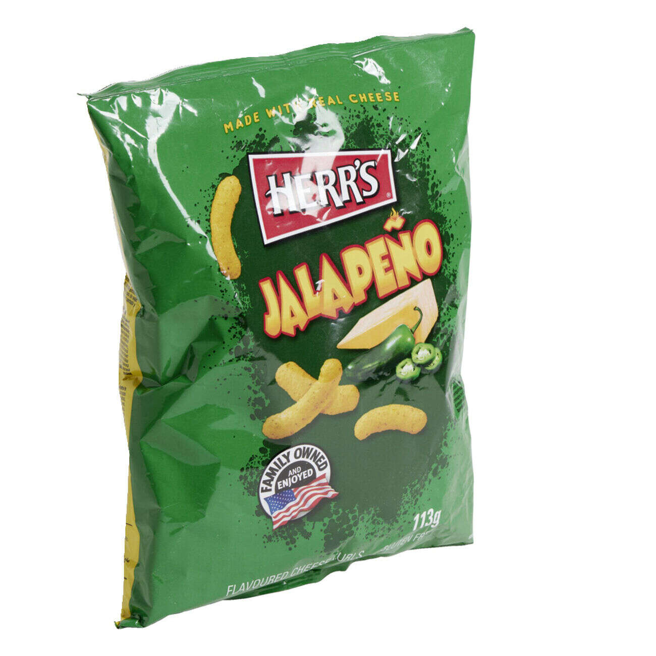Snacks Herr's Jalapeño saveur fromage épicé 113gr