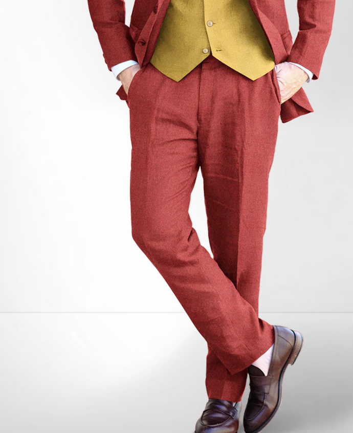 Ensemble 2 pièces : blazer à revers simple boutonnage et pantalon droit