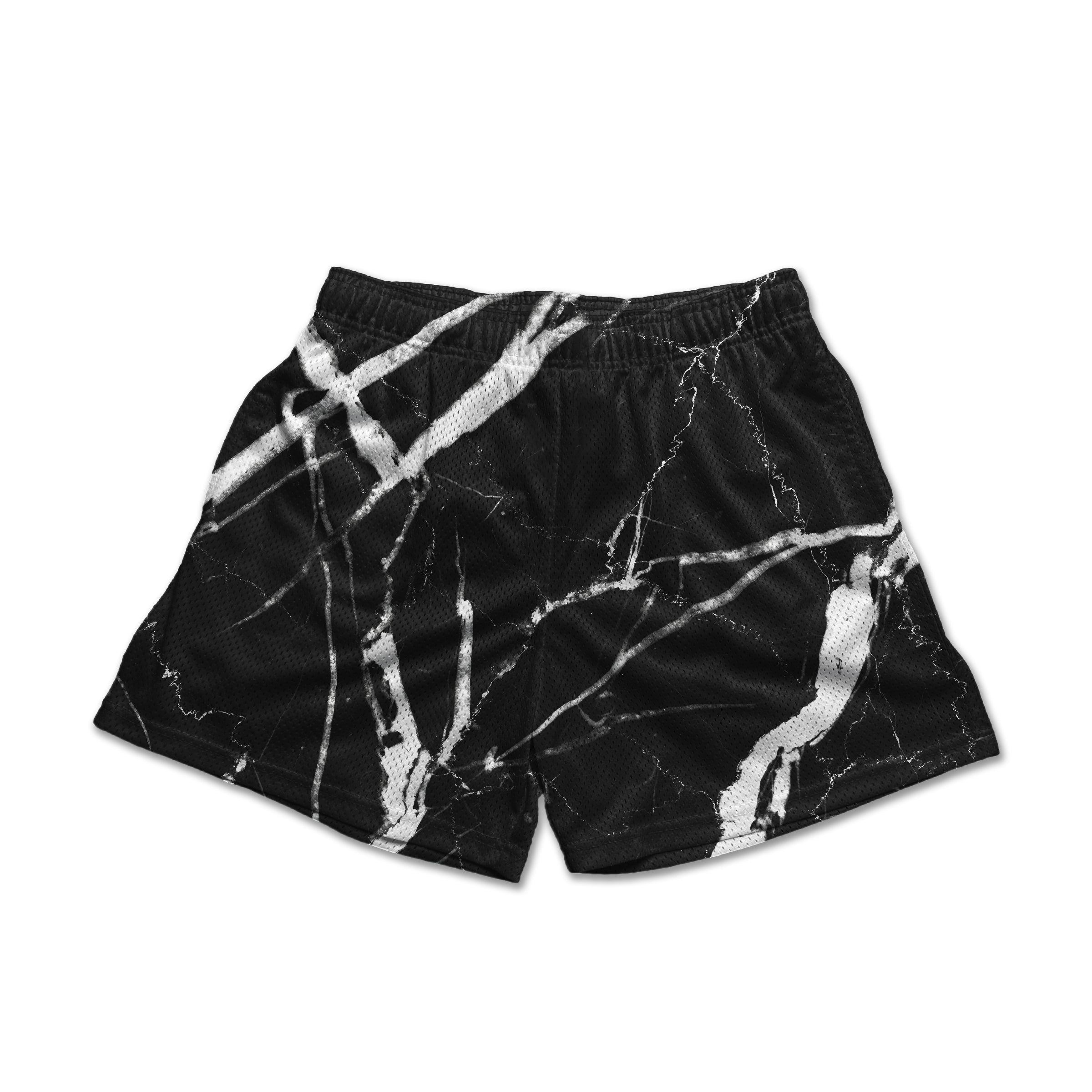 Short en marbre - Noir