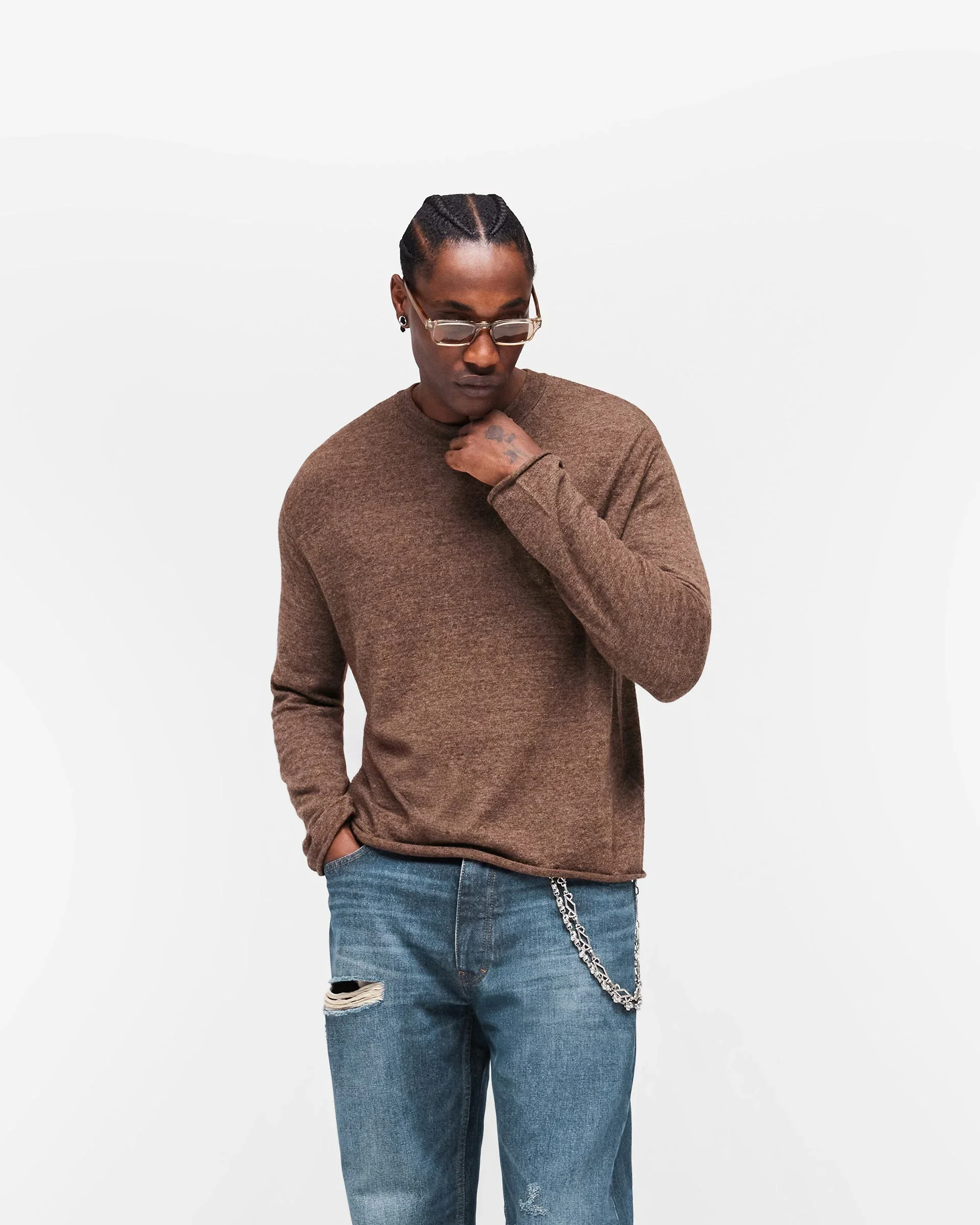 GH Knitted Long Sleeve Top - Espresso