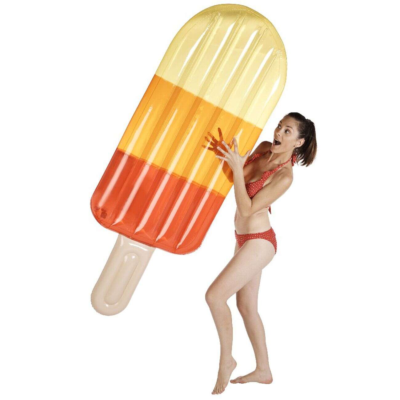 Matelas gonflable design glace multicolore