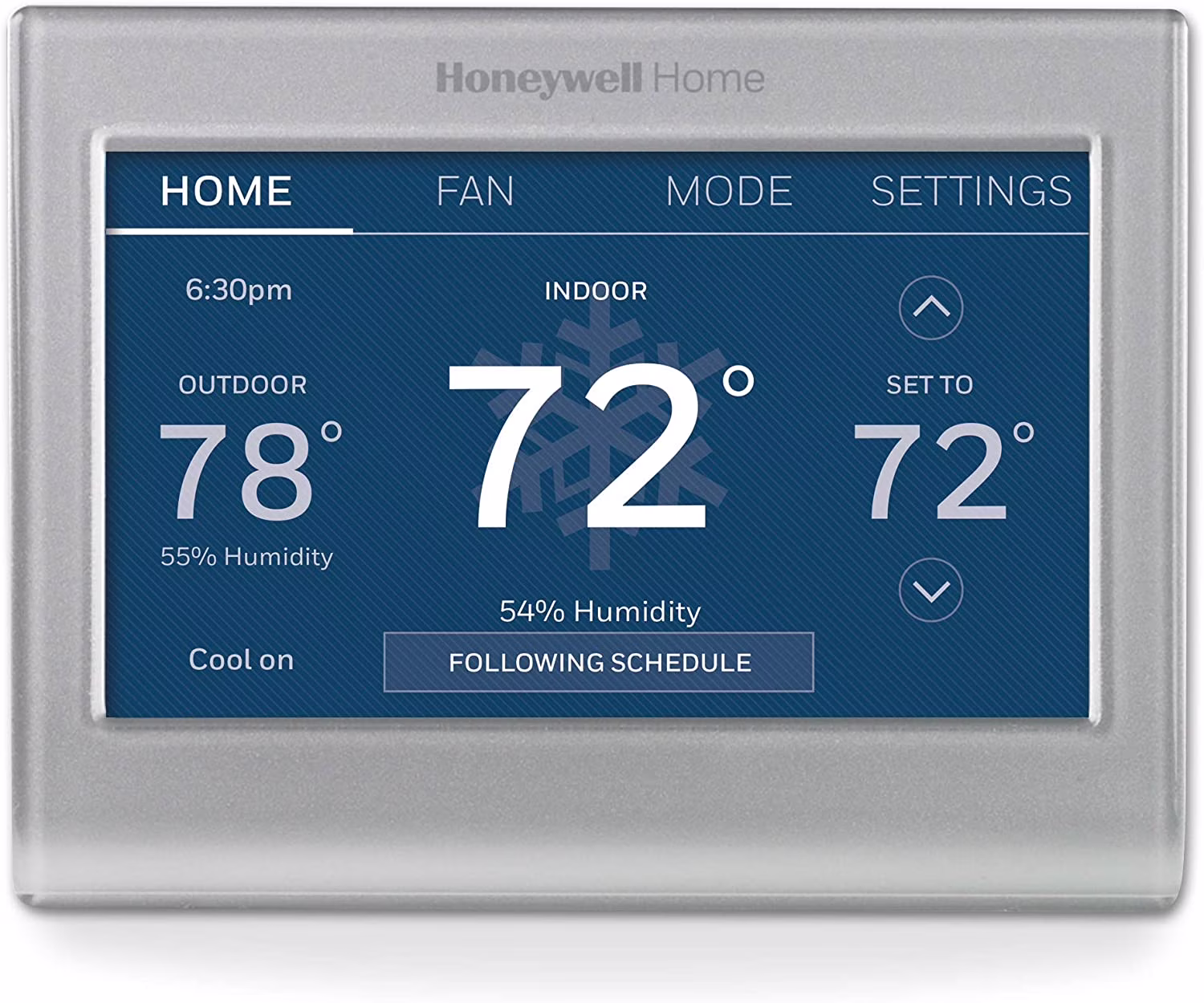Home RTH9585WF1004 Wi-Fi Smart Color Thermostat, 7 Day(Gray)
