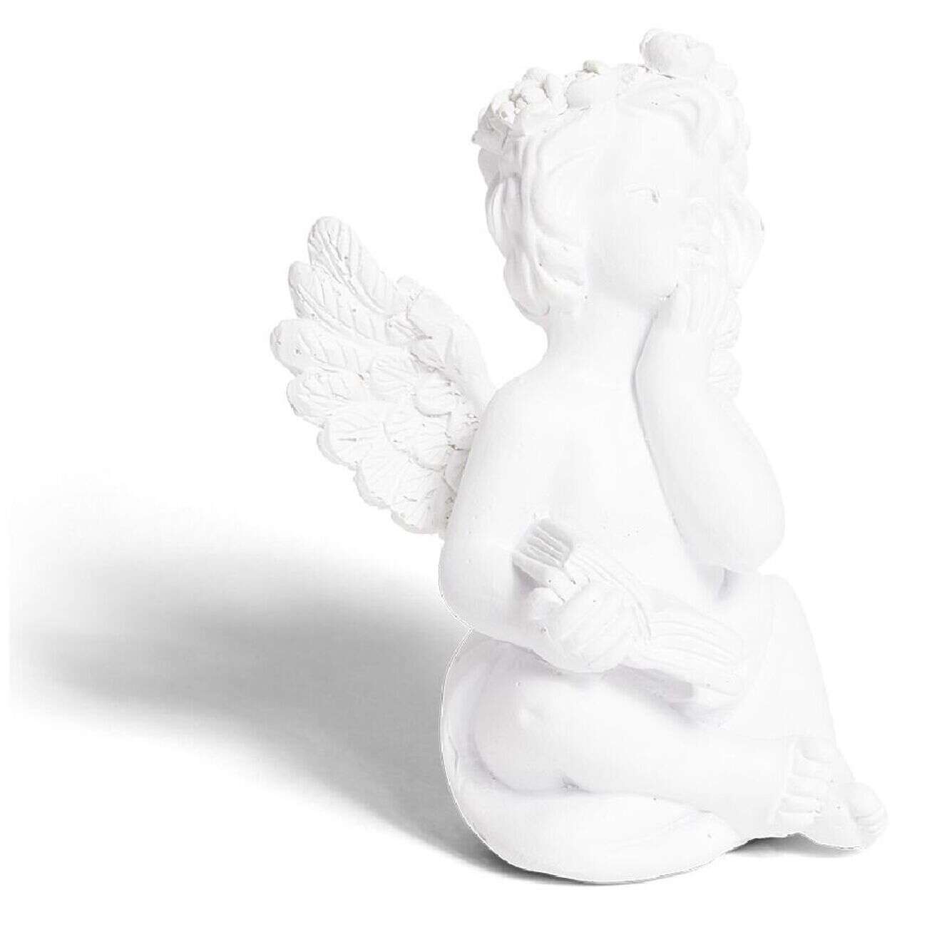 Ange décoratif plastique blanc - 6 modèles