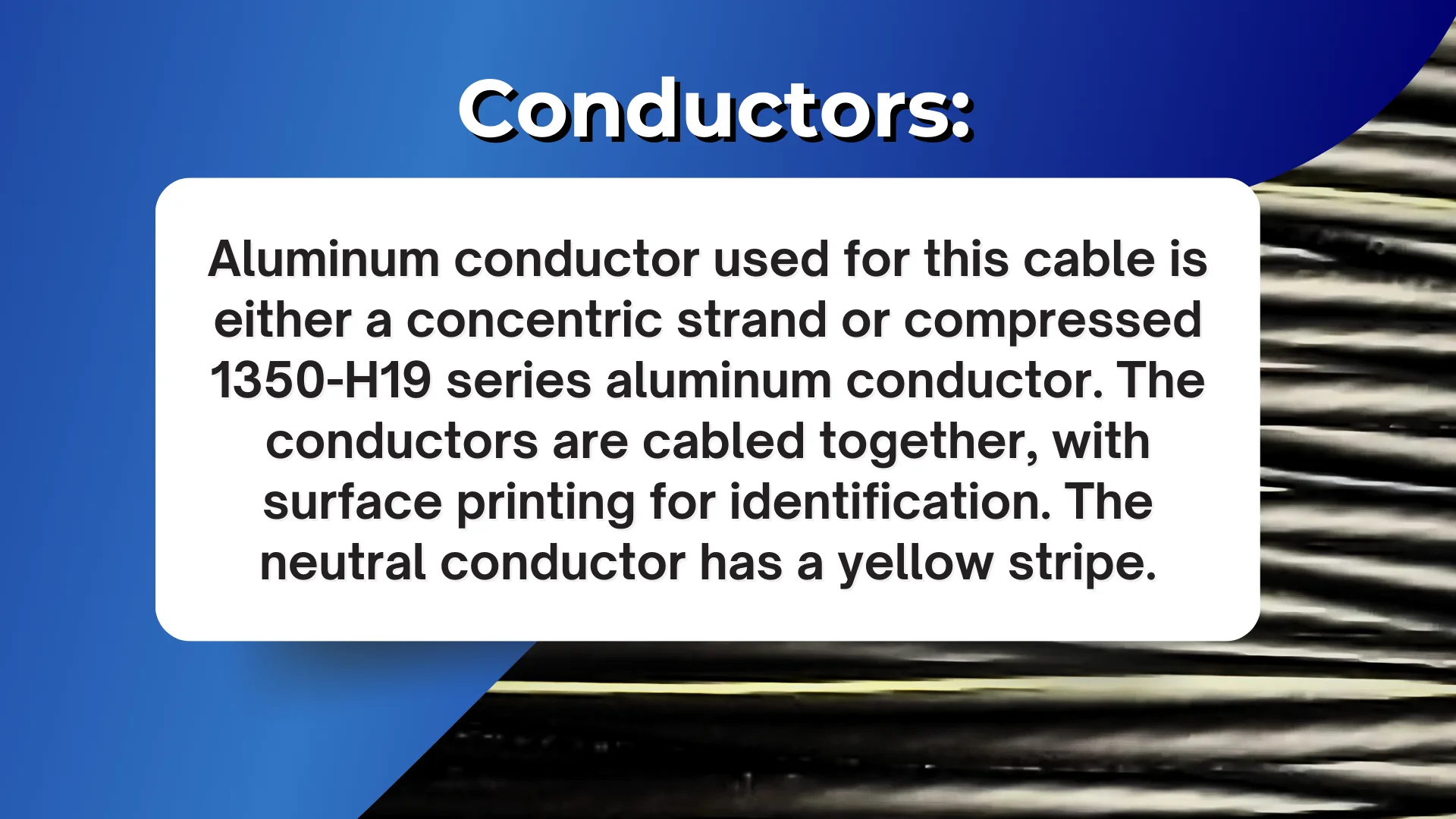 100' Aluminum URD Dyke 2-2-2-4 Cable Direct Burial Quadruplex Secondary Wire by - Image 4