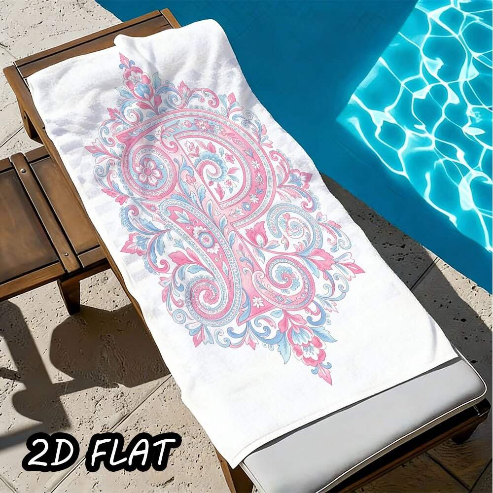 1 microfiber beach towel, suitable for pool, bathing, and swimming - quick-drying and sand-resistant, ideal for picnics, camping, bathing, and pool use, with fun prints, lightweight - wanlinfang