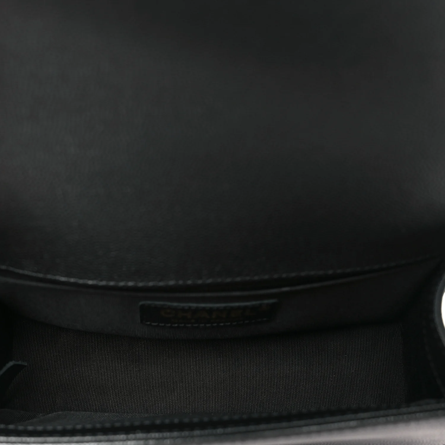 Caviar Quilted Small Boy Flap Black