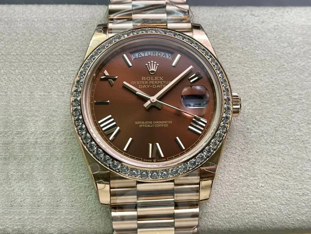 Rolex Day Date M228345RBR-0009 EW Factory Gold Strap