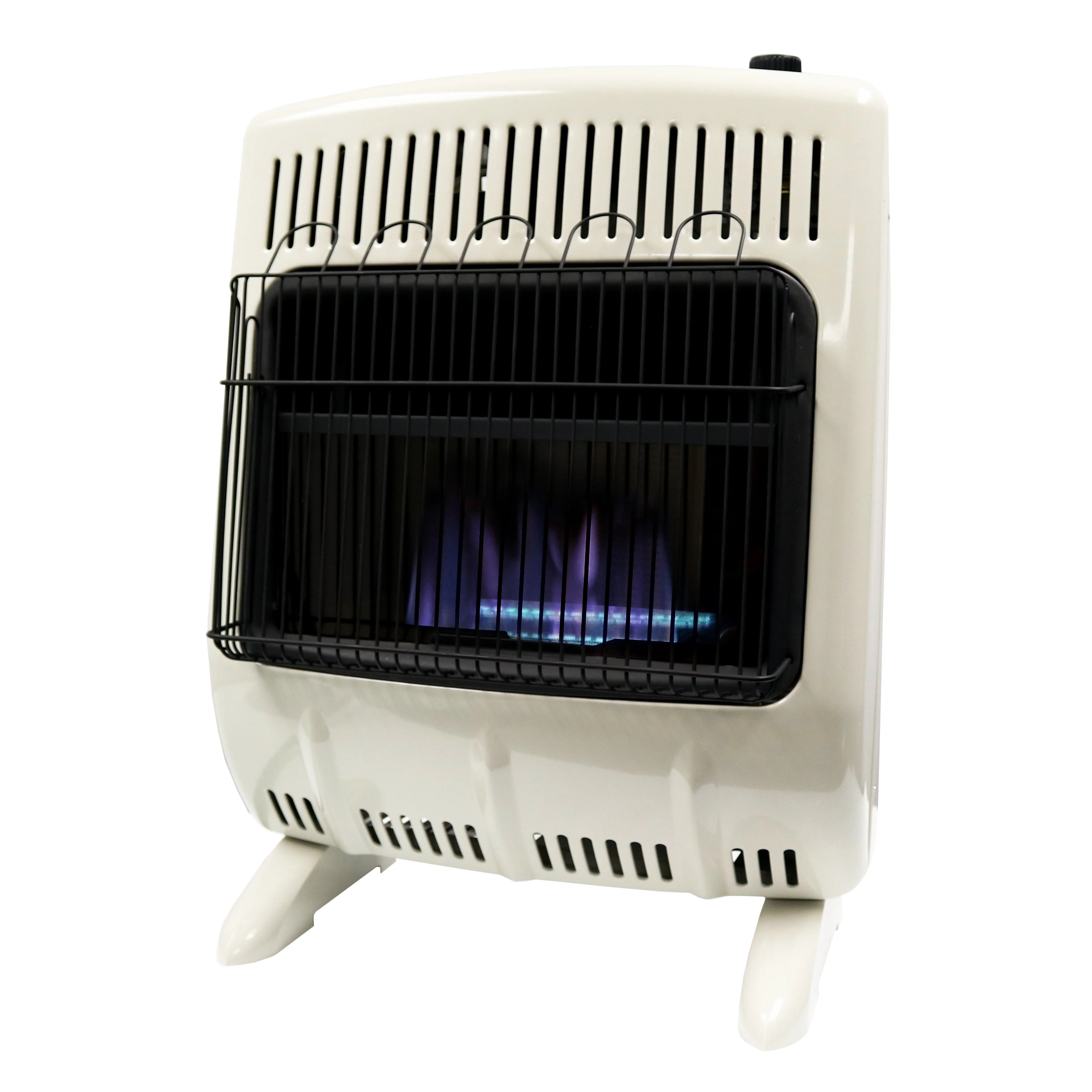 Chauffage à flamme bleue au gaz naturel
