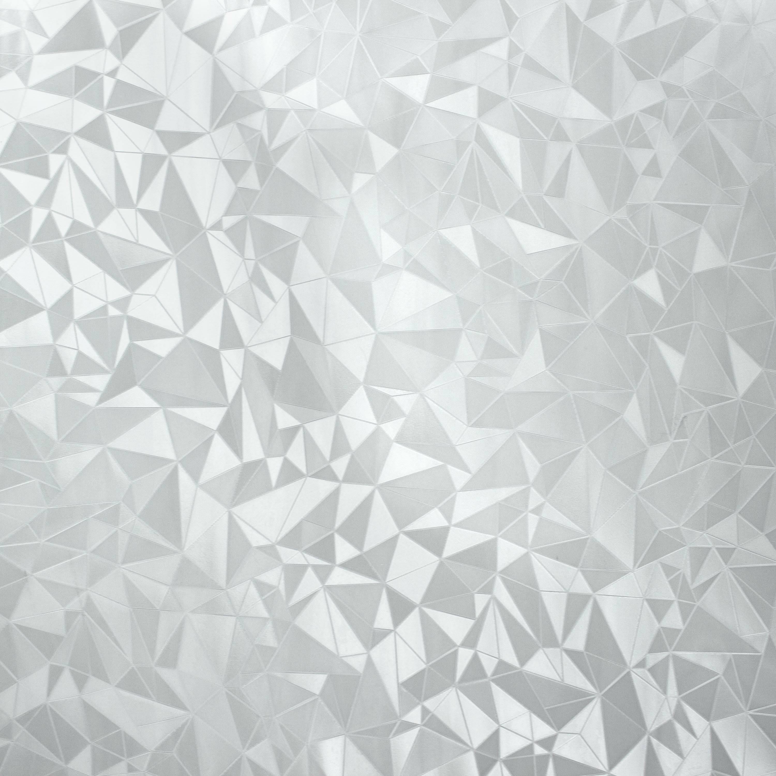 RoomMates Etched Glass Window Film, Silver/Medium Clear
