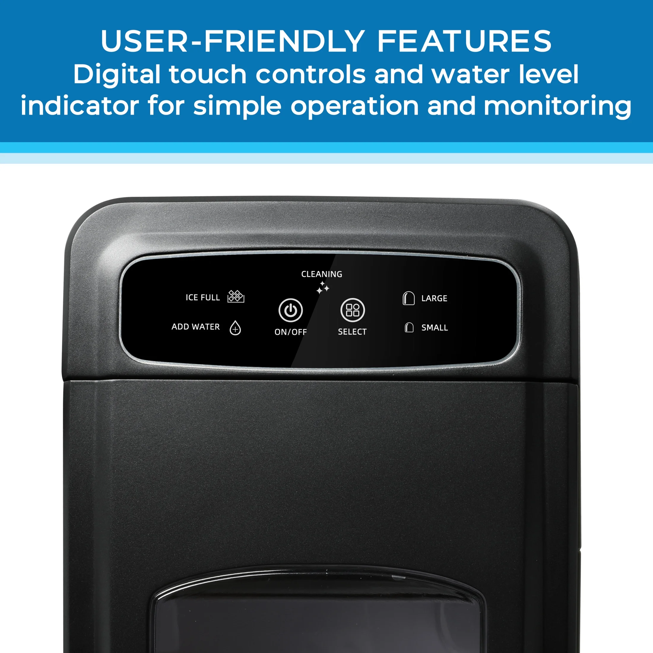 Avanti Mighty Ice 26 lb. Countertop Bullet Ice Maker, in Black (AVIM2625BK)