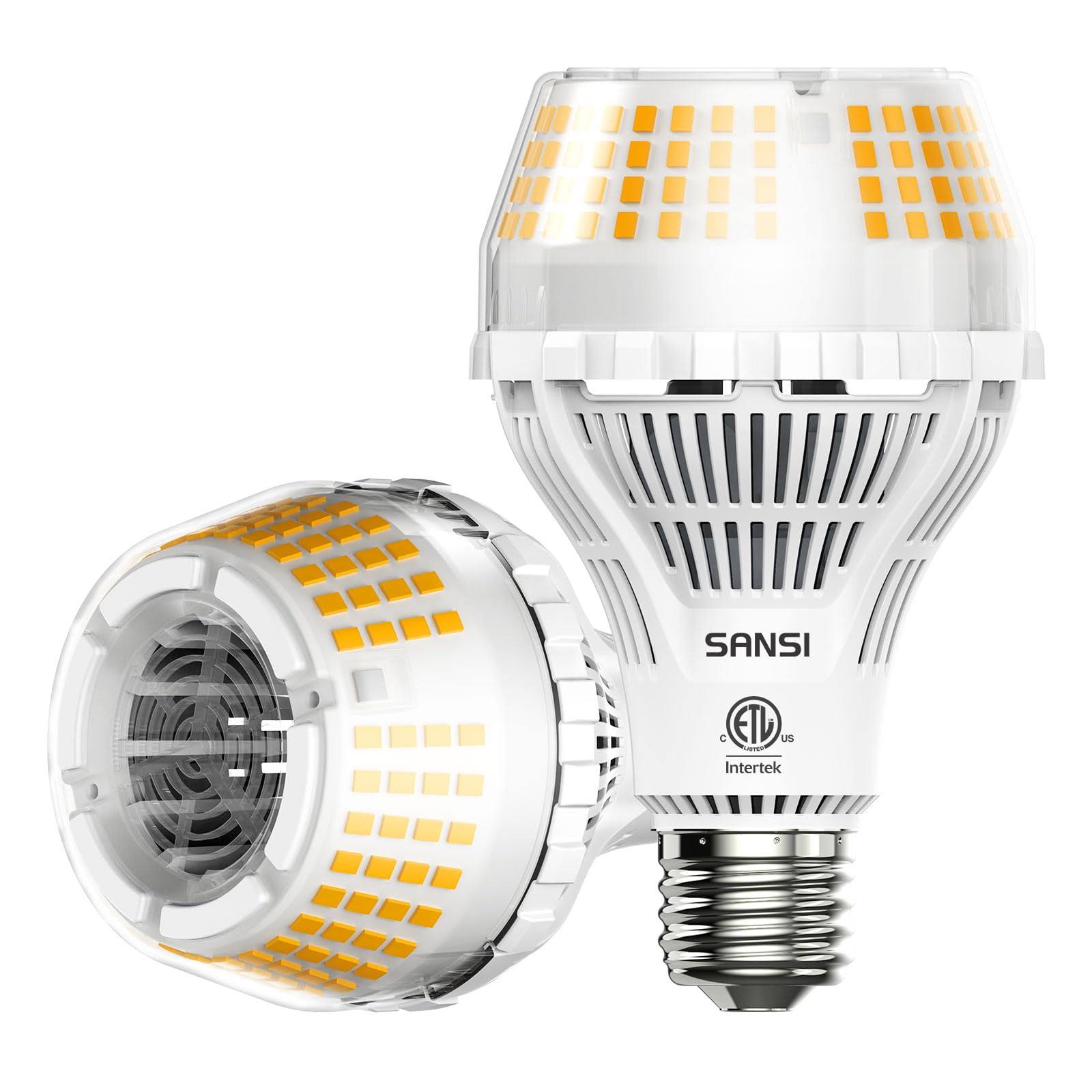 SANSI 200W Equivalent A21 LED Light Bulb 3000 Lumens E26 with Ceramic Technology 3000K Soft Warm Non-Dimmable 22-Year Lifetime at MechanicSurplus.com