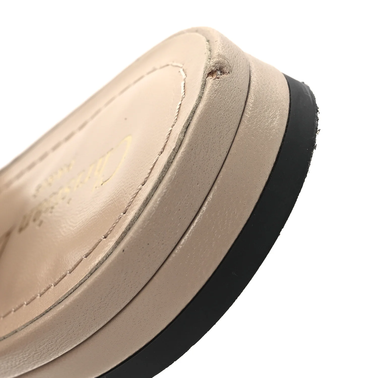 Technical Canvas Ribbon J'Adior Slingback Ballet Flats 38.5 Powder Nude
