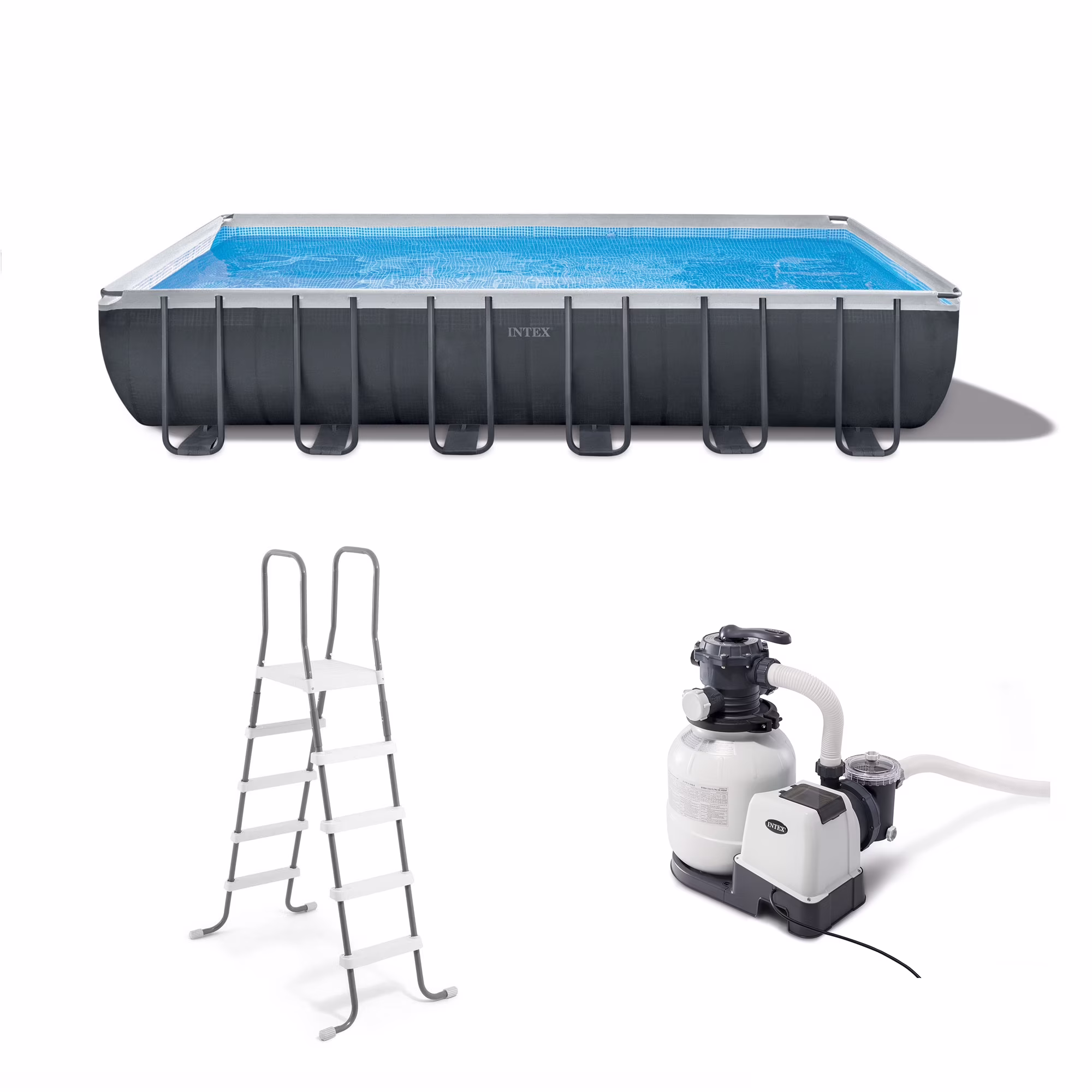 24' x 12' x 52" Ultra XTR Rectangular Frame Swimming Pool Set + Pump(24' x 12' x 52")