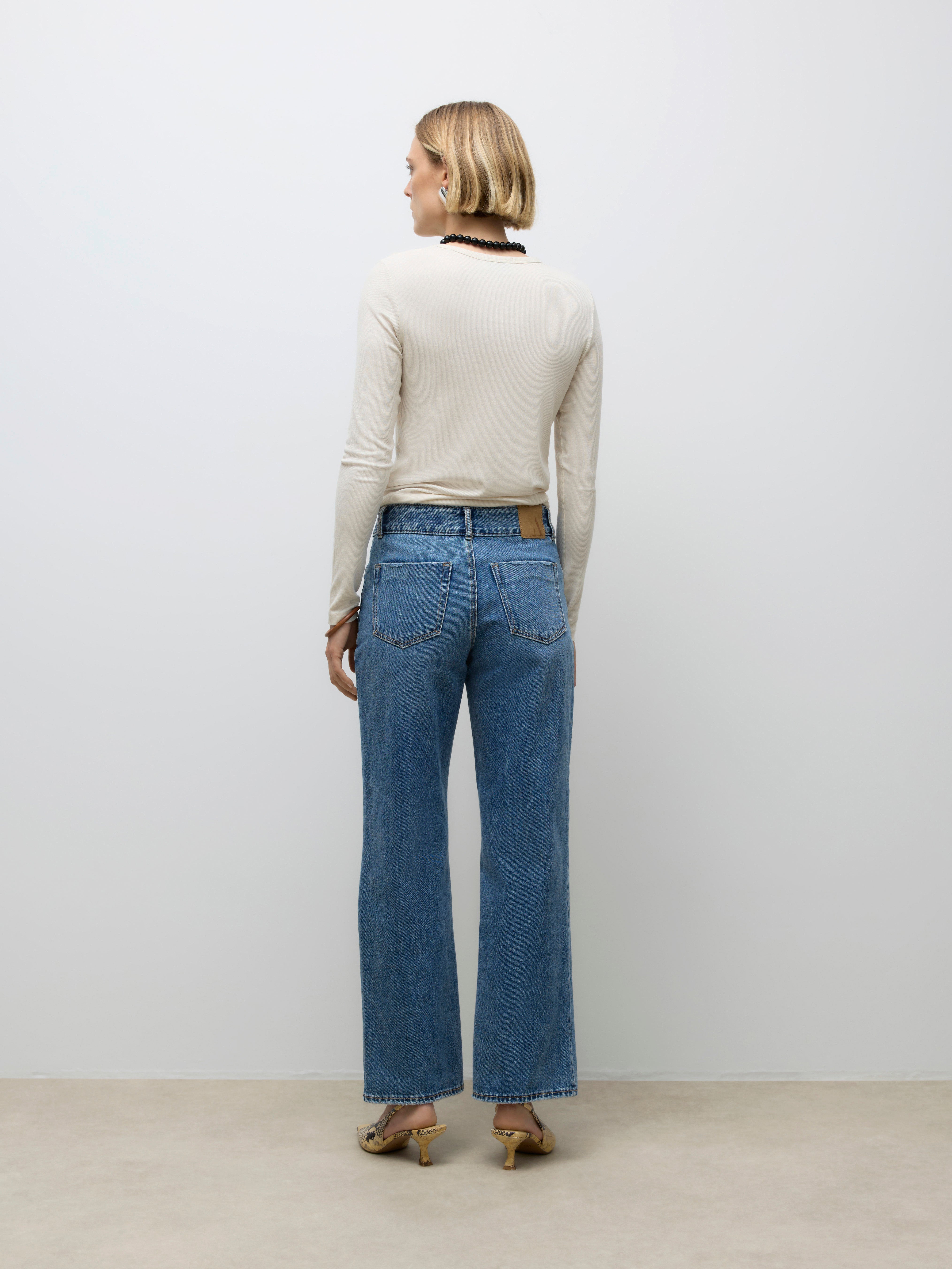VERO MODA® AWRENA Mid rise Wide Leg Fit Jeans