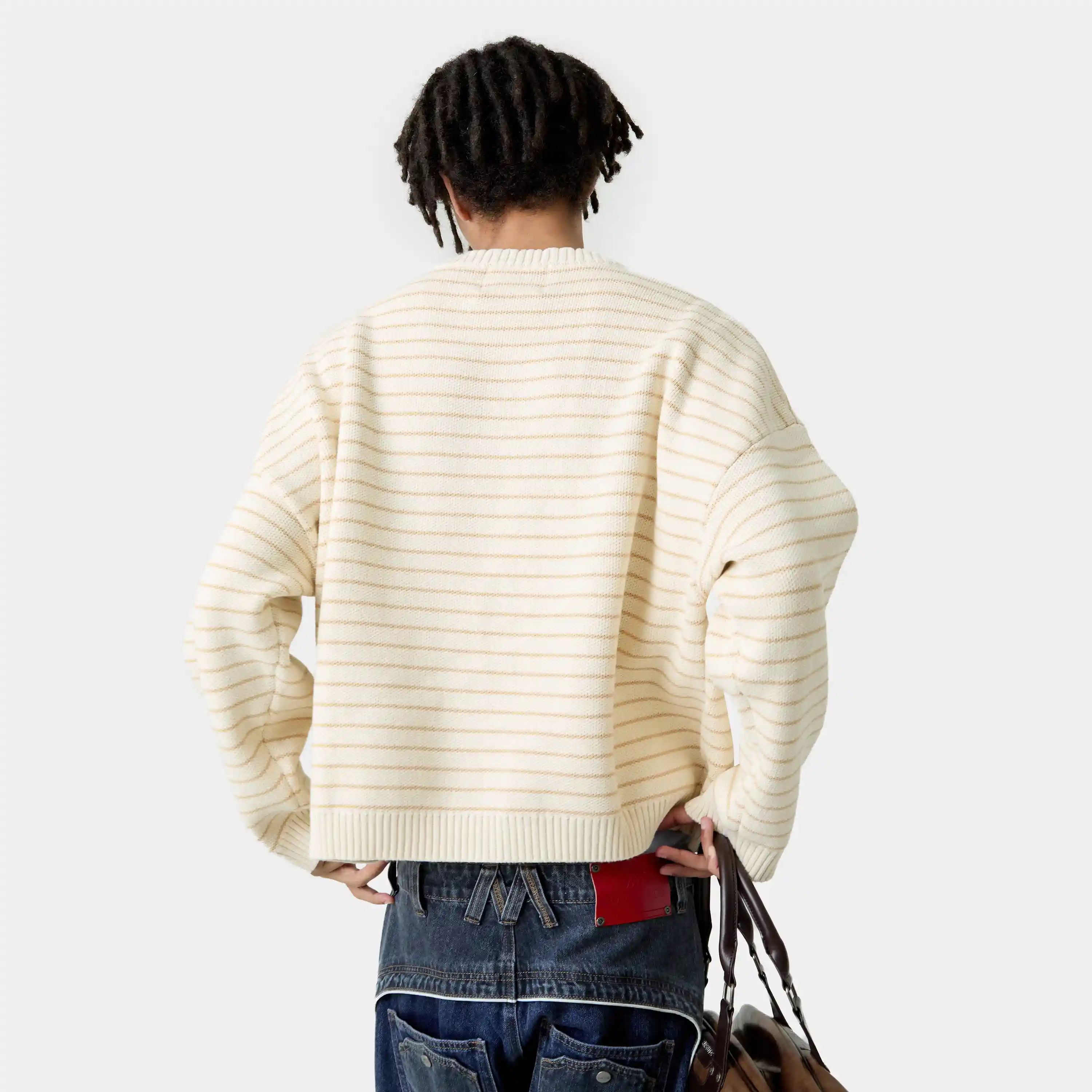 Pinstripe Sugar Knit Sweater