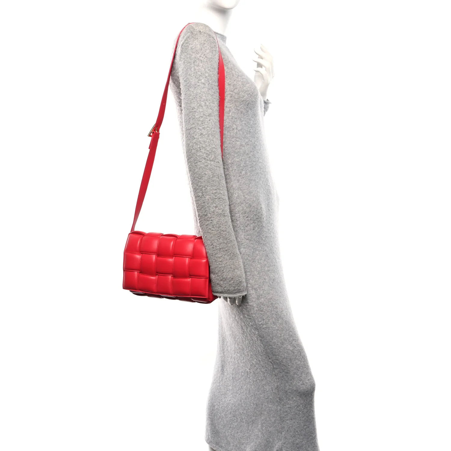 Nappa Maxi Intreccio Padded Cassette Crossbody Bag Firework