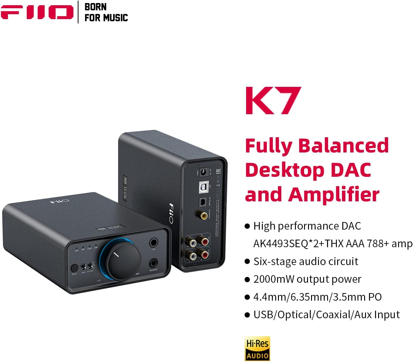 FiiO K7 Desktop DAC and Amplifier