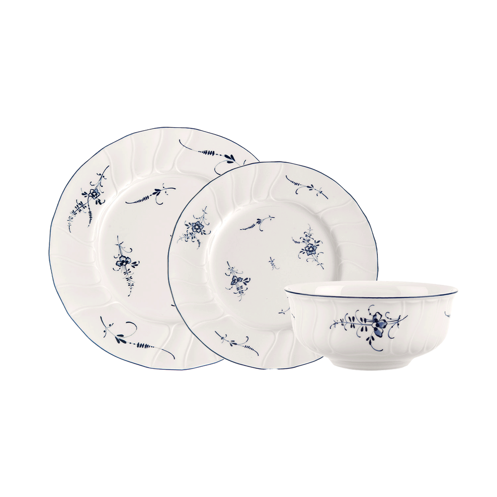 Vieux Luxembourg Dinnerware set - White, Premium Porcelain