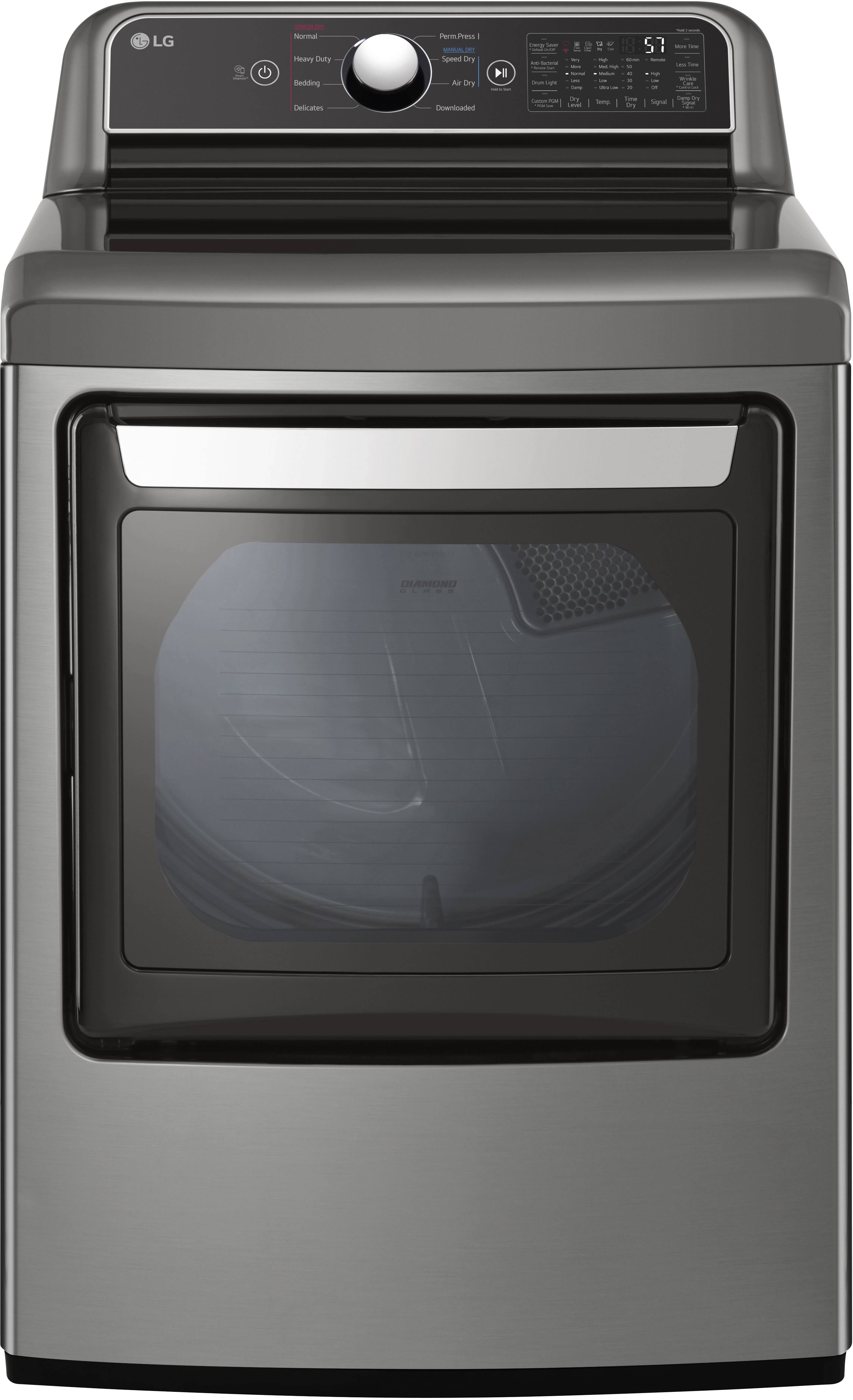 LG DLE7400VE 7.3 Cu. ft. Graphite Steel Smart Electric Dryer