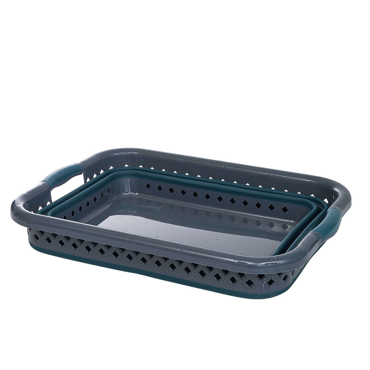 Bassine à linge rétractable 60x44xH9/30 cm