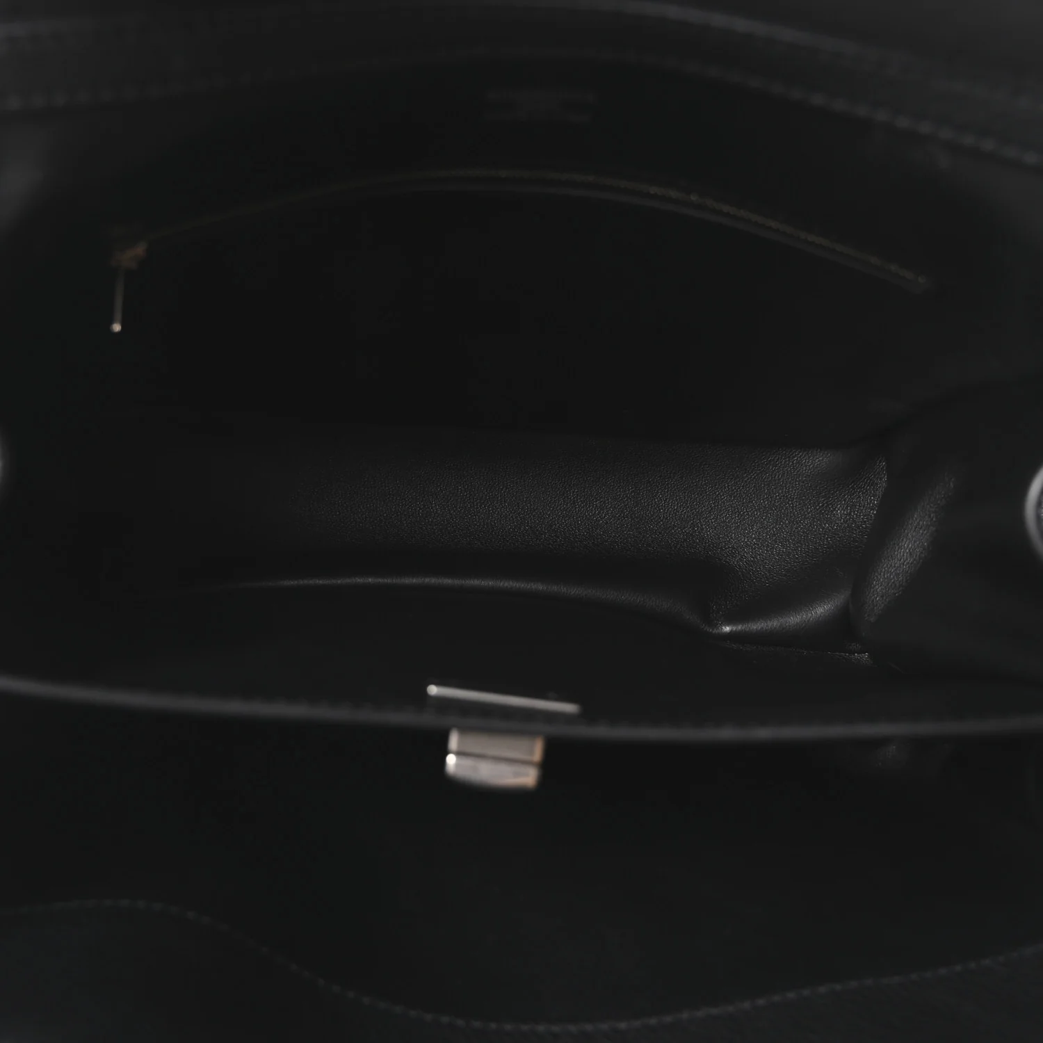 Grained Calfskin Small Rodeo Top Handle Handbag Black