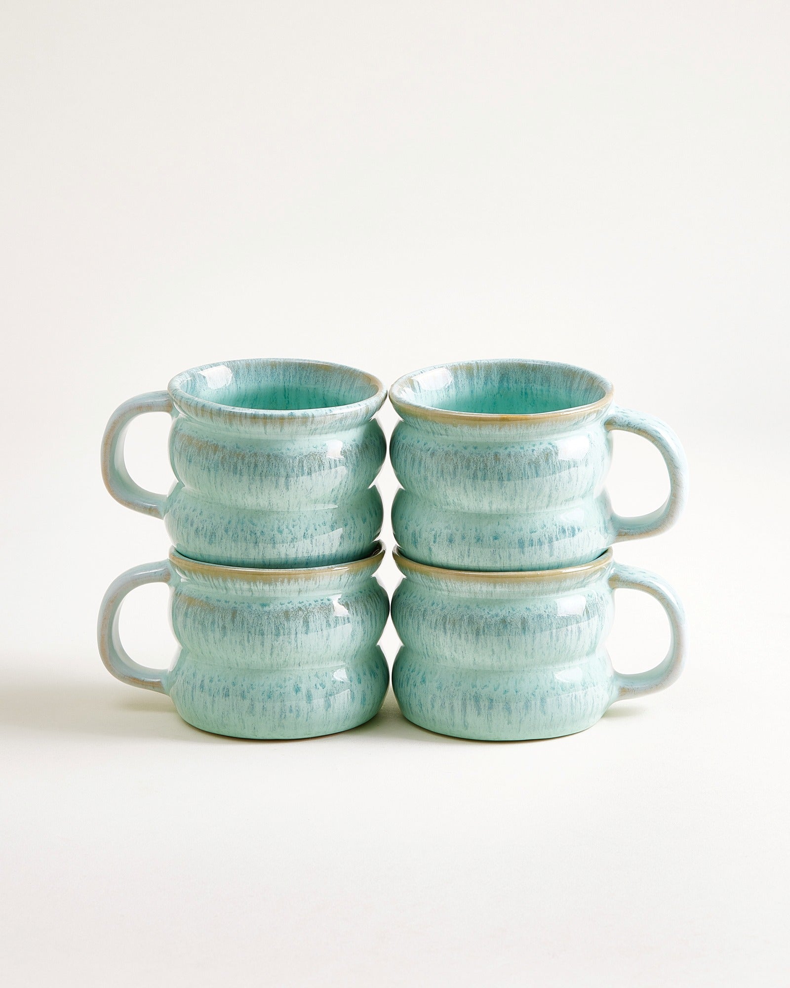 OMBRA - SMALL MUG BUBBLE MINT SET OF 4