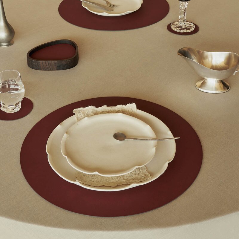 Nupo Circle bordbrikke 38 cm Burgundy