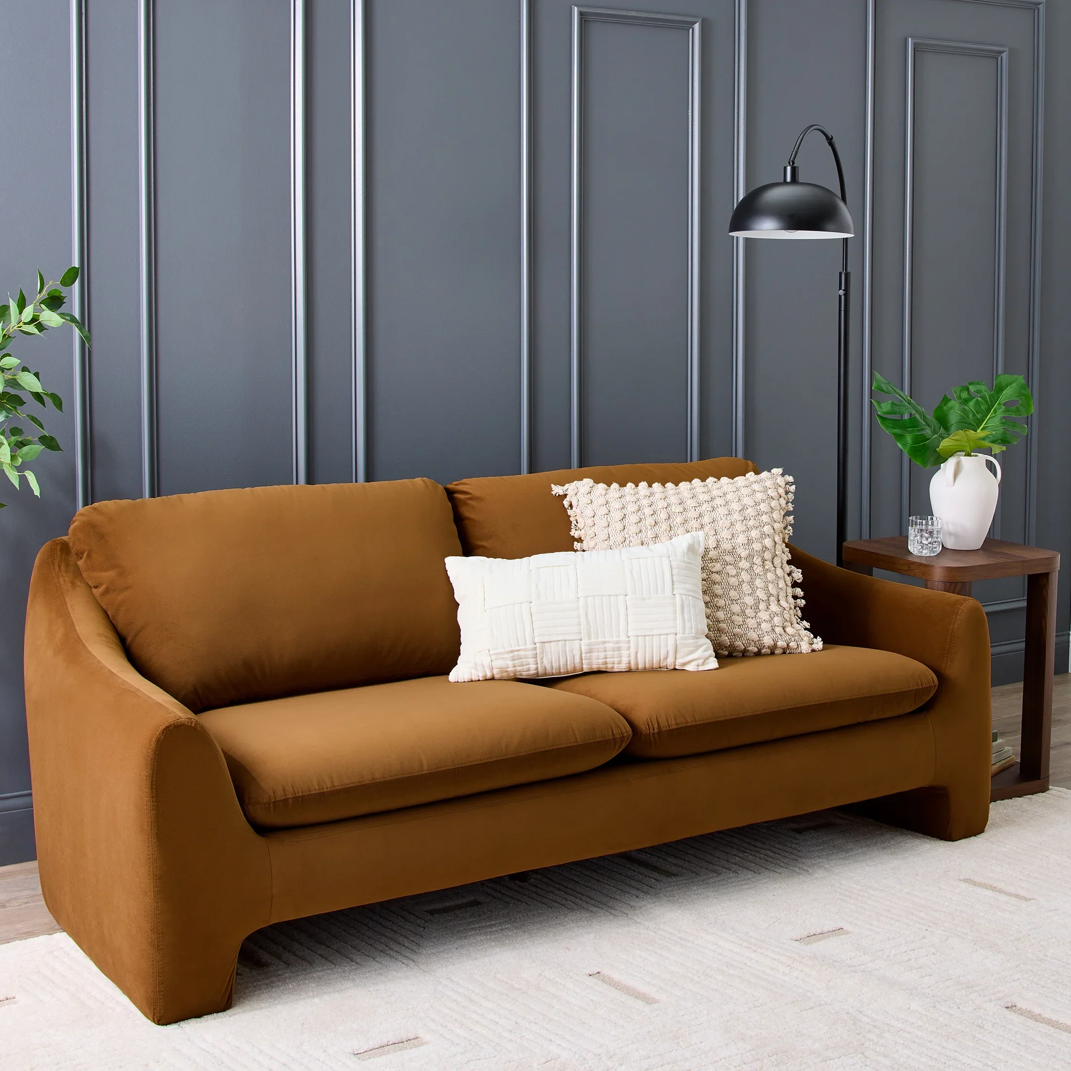 Better Homes & Gardens 83.86 Emerson Sofa, Truffle Brown