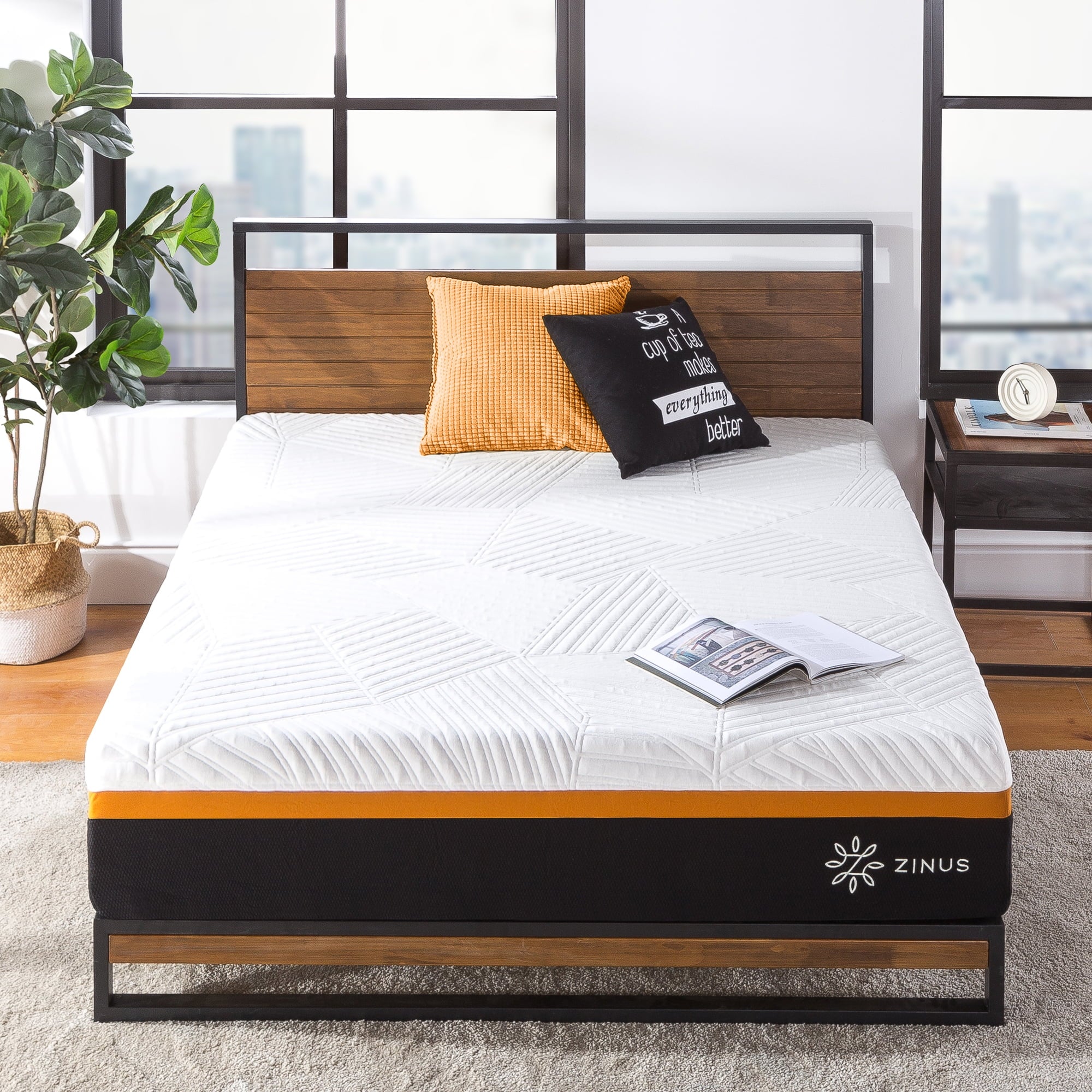 Cooling Copper ADAPTIVE? 12 Copper Memory Foam Pocket Spring Hybrid Mattress. Queen