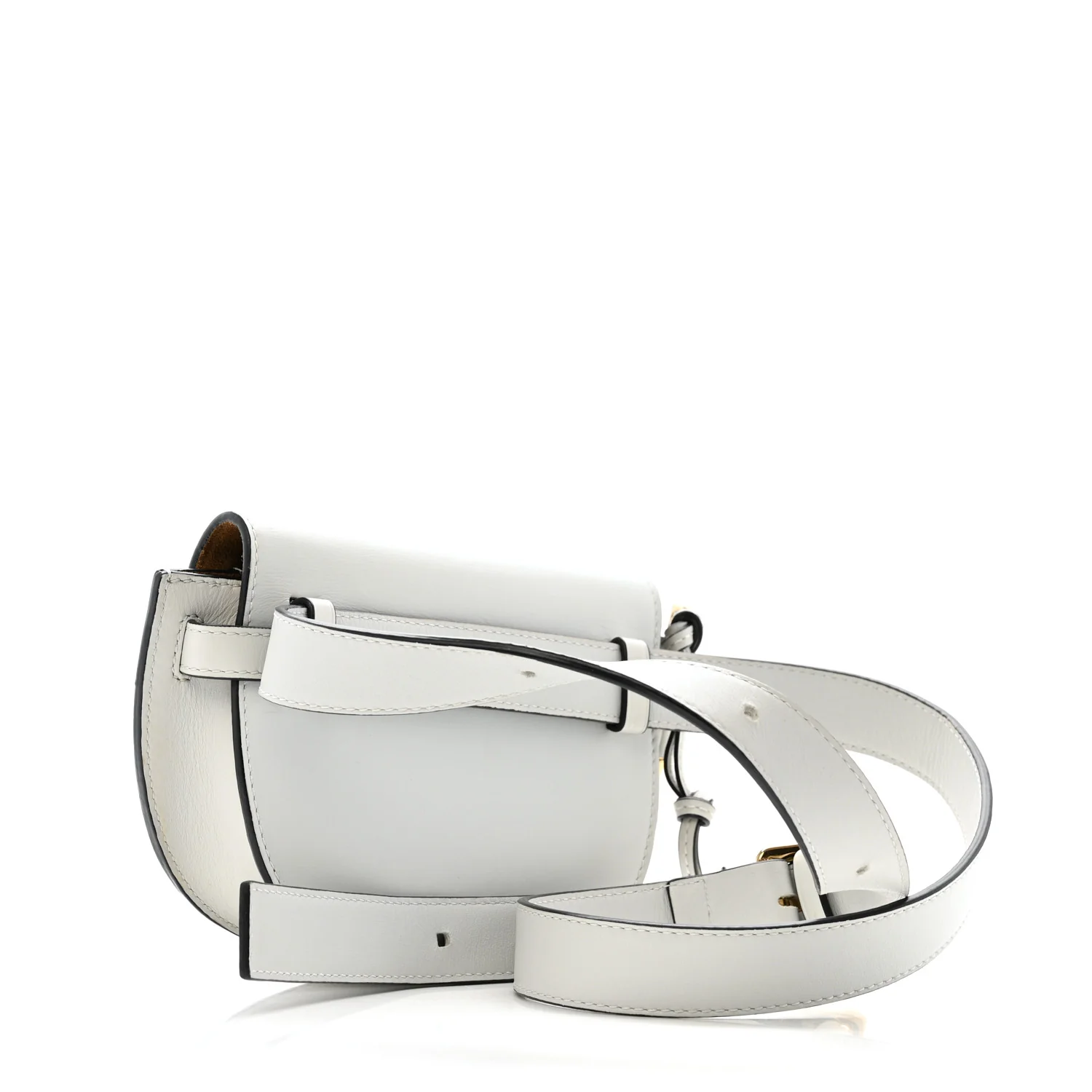 Calfskin Mini Gate Belt Bag Kaolin