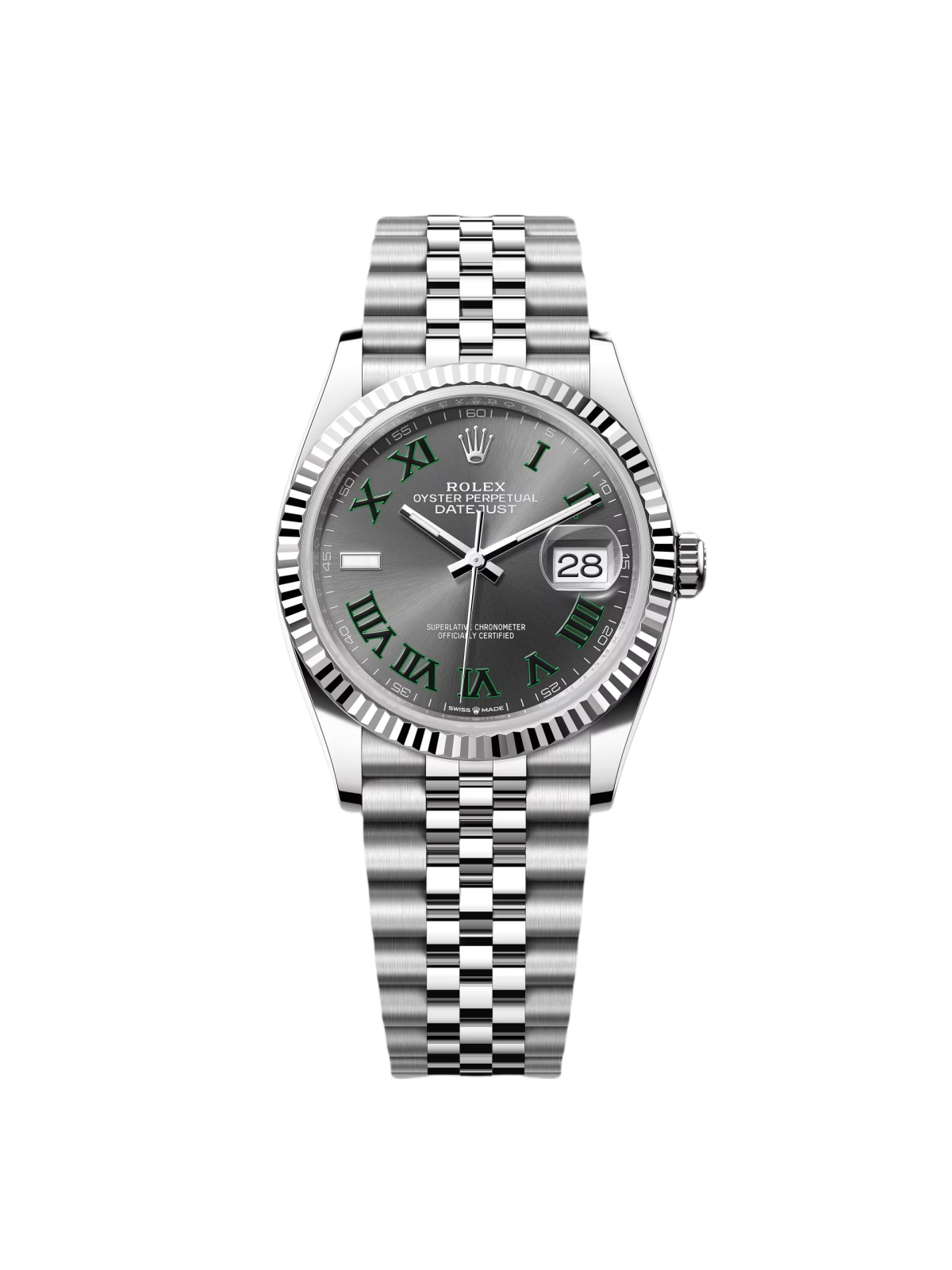 【Super Clone】RLX  Datejust 36mm 126234 Datejust Slate Roman Dial Jubilee Watch