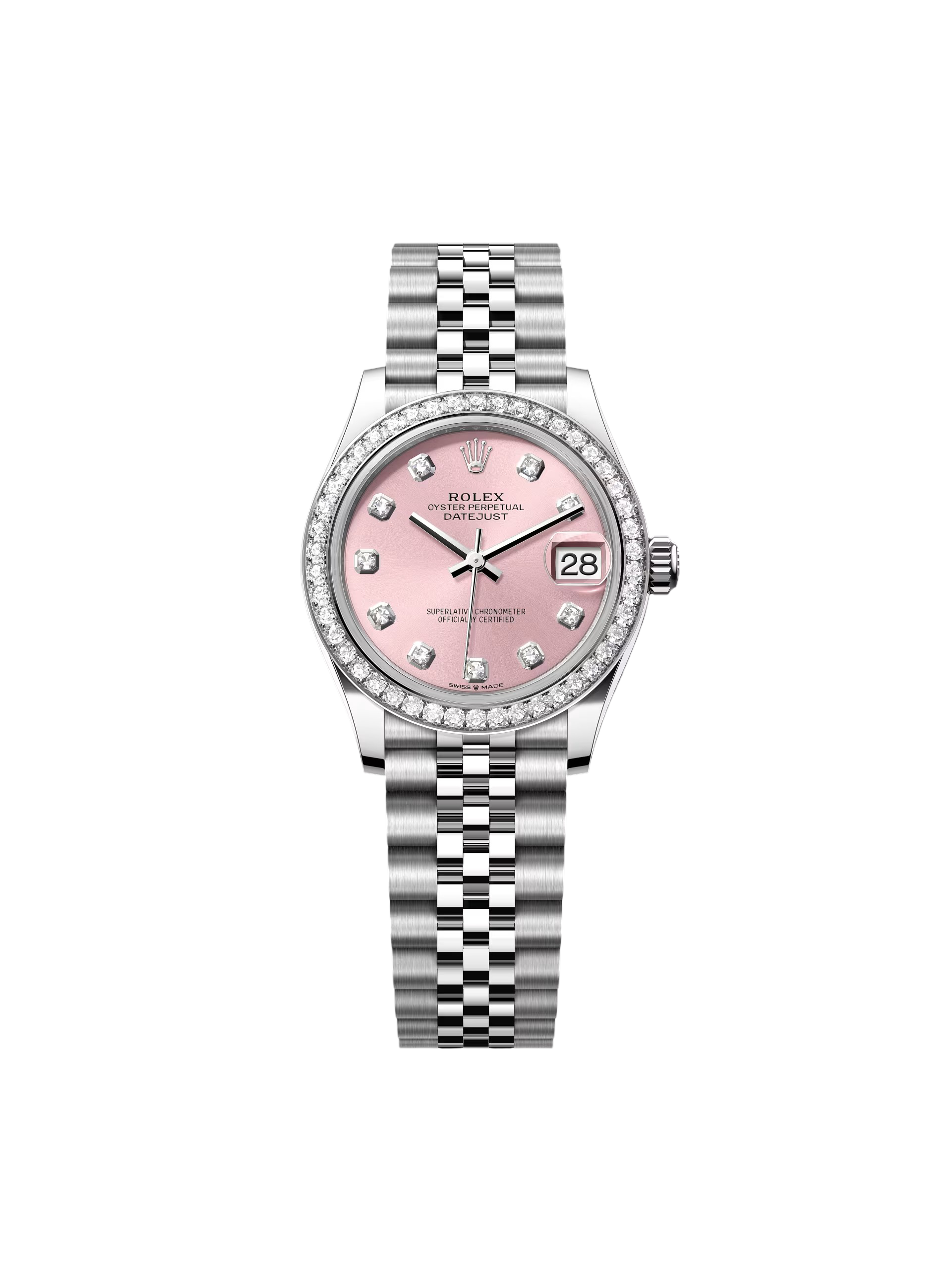 【Super Clone】RLX Datejust m278384RBR-0035/0036 Pink 31mm Dial Oyster Watch