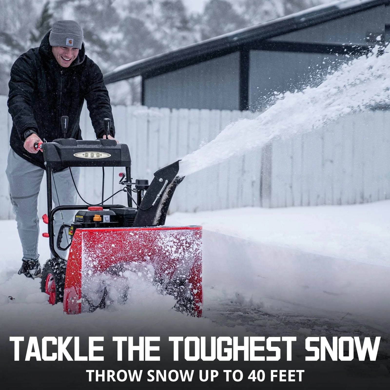 PowerSmart 24 in Two Stage Electric Start 212CC Self Propelled Gas Snow Blower Image 4