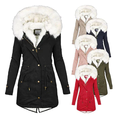 Giulia d’Hiver | Manteau chaud à capuche élégante