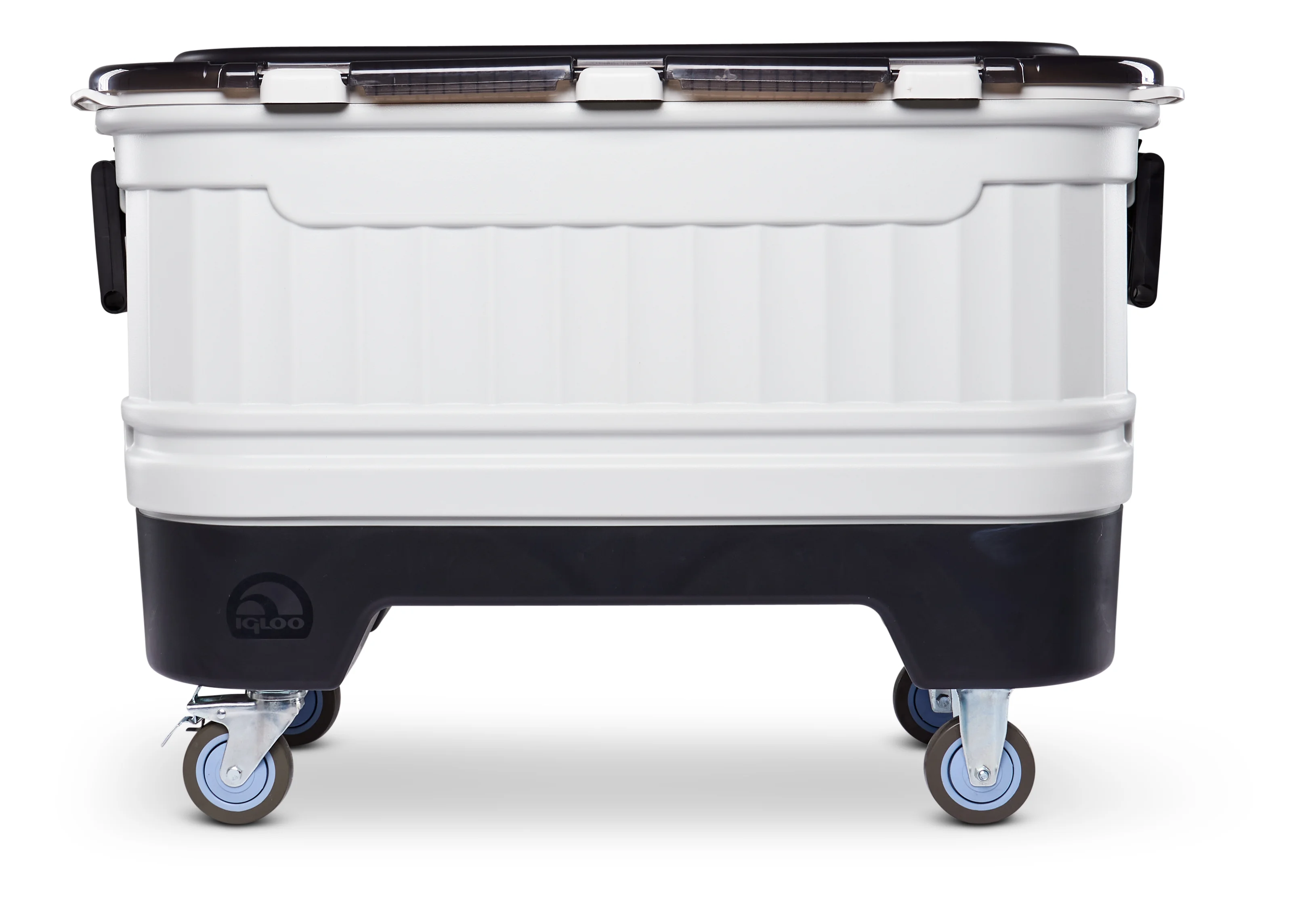 125 qt. Party Bar Wheeled Ice Chest, White and Black - Image 3