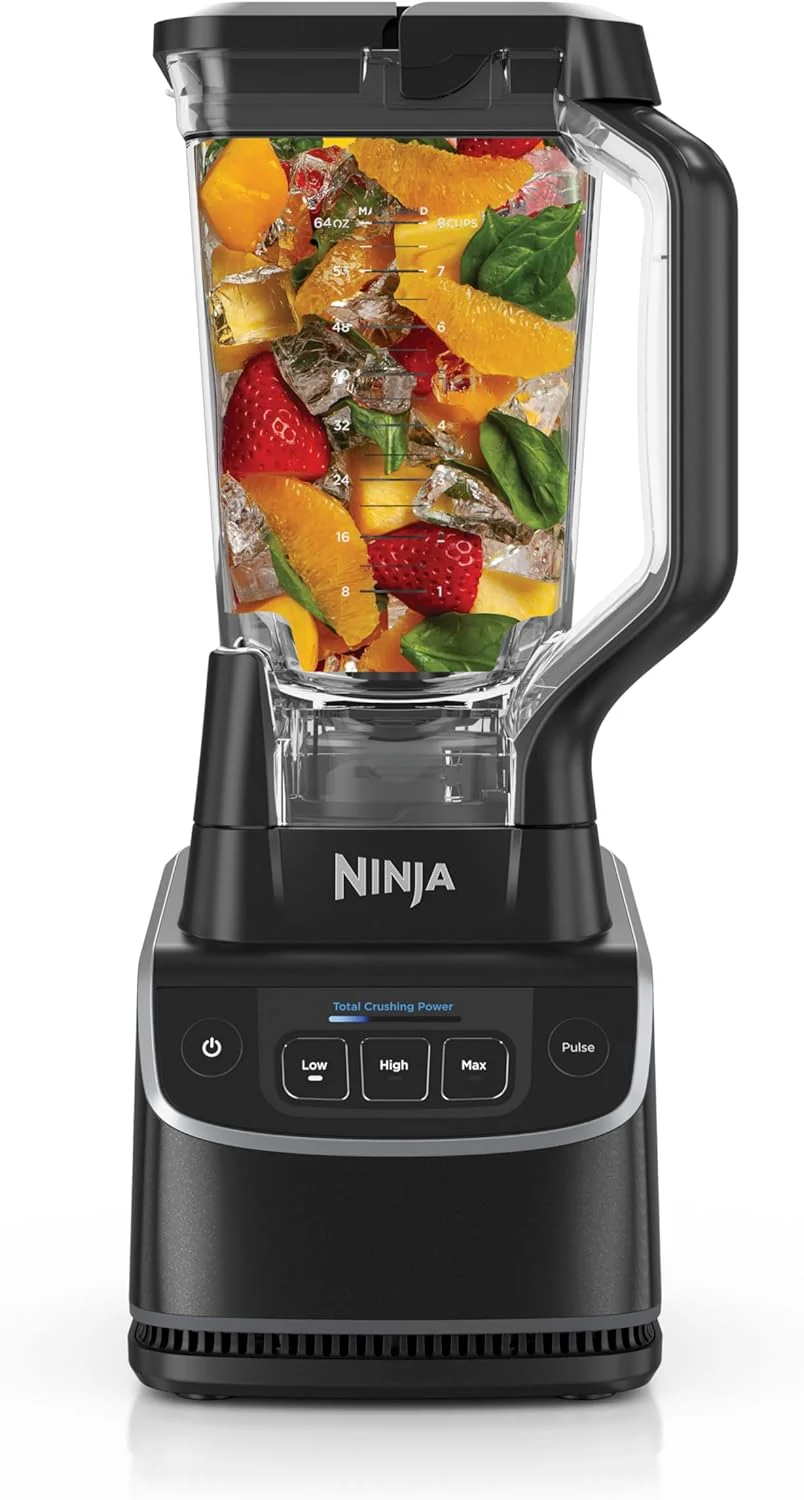 Blender Ninja Professional Plus | Blender à smoothies haute puissance, sorbetière, mixeur à boissons glacées et machine à margaritas | 3 programmes Auto IQ™, 1400 W, pichet de 2,1 L | Gris foncé, BN701