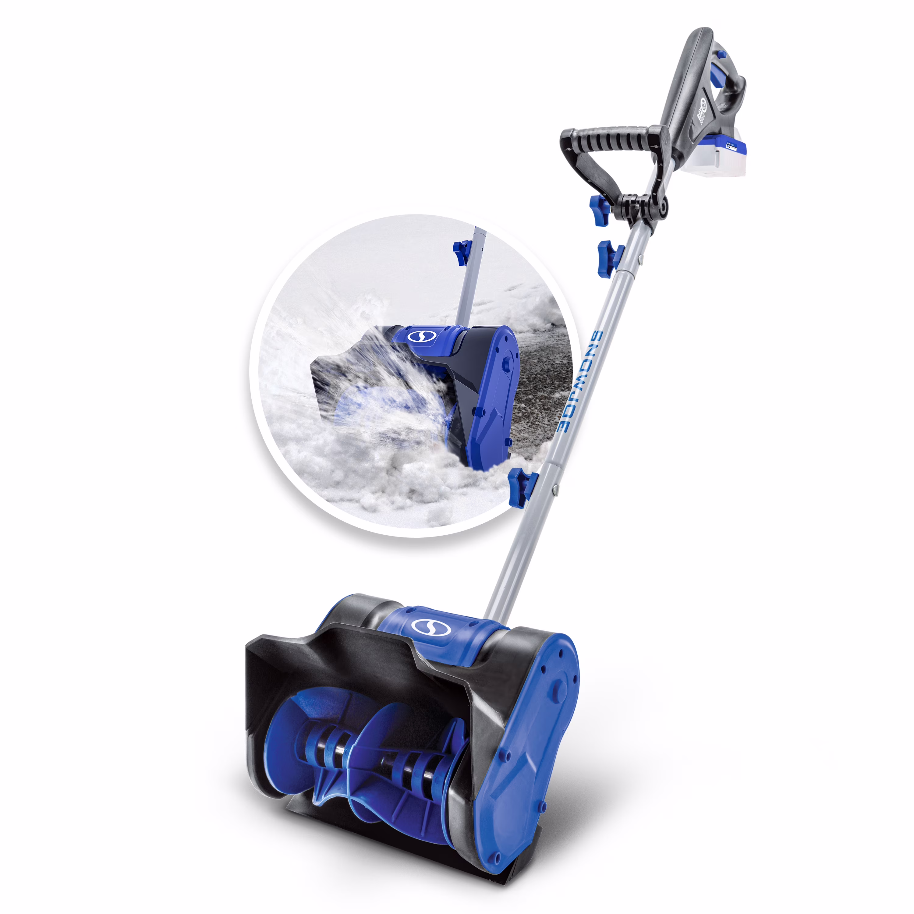 24V 10-inch Cordless Snow Shovel, 4.0-Ah Battery Charger(4 Amps)