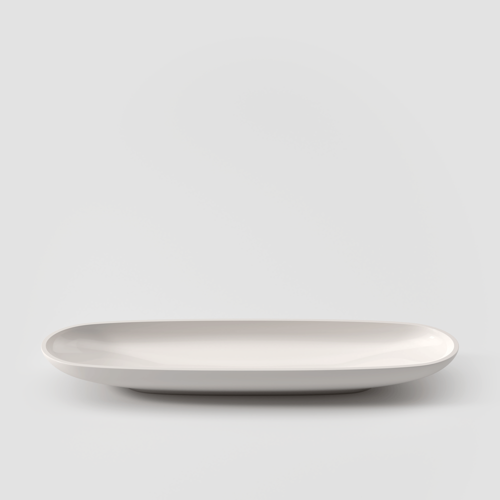 Artesano Decorative fruit bowl - White, 33.9 oz, Premium Porcelain