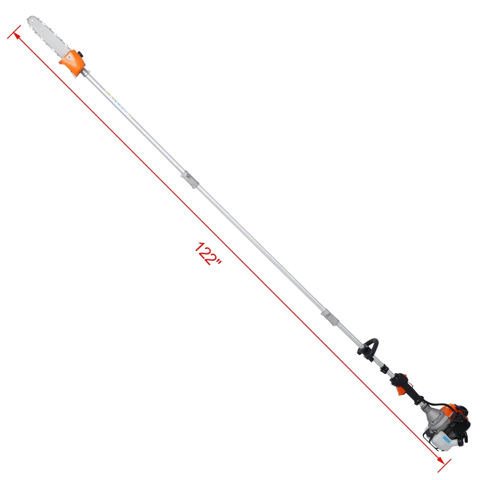 Walkfairy 10 in 1 Multi-Functional Trimming Tool, 52CC 2-Cycle Garden Tool System with Gas Pole Saw, Hedge Trimmer, Grass Trimmer, and Brush Cutter EPA Compliant