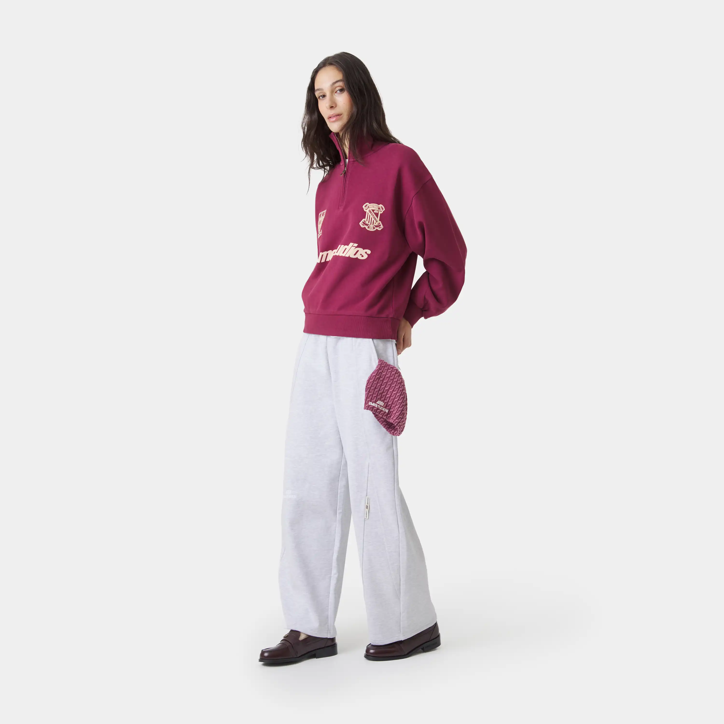 Peak Burgundy Half Zip