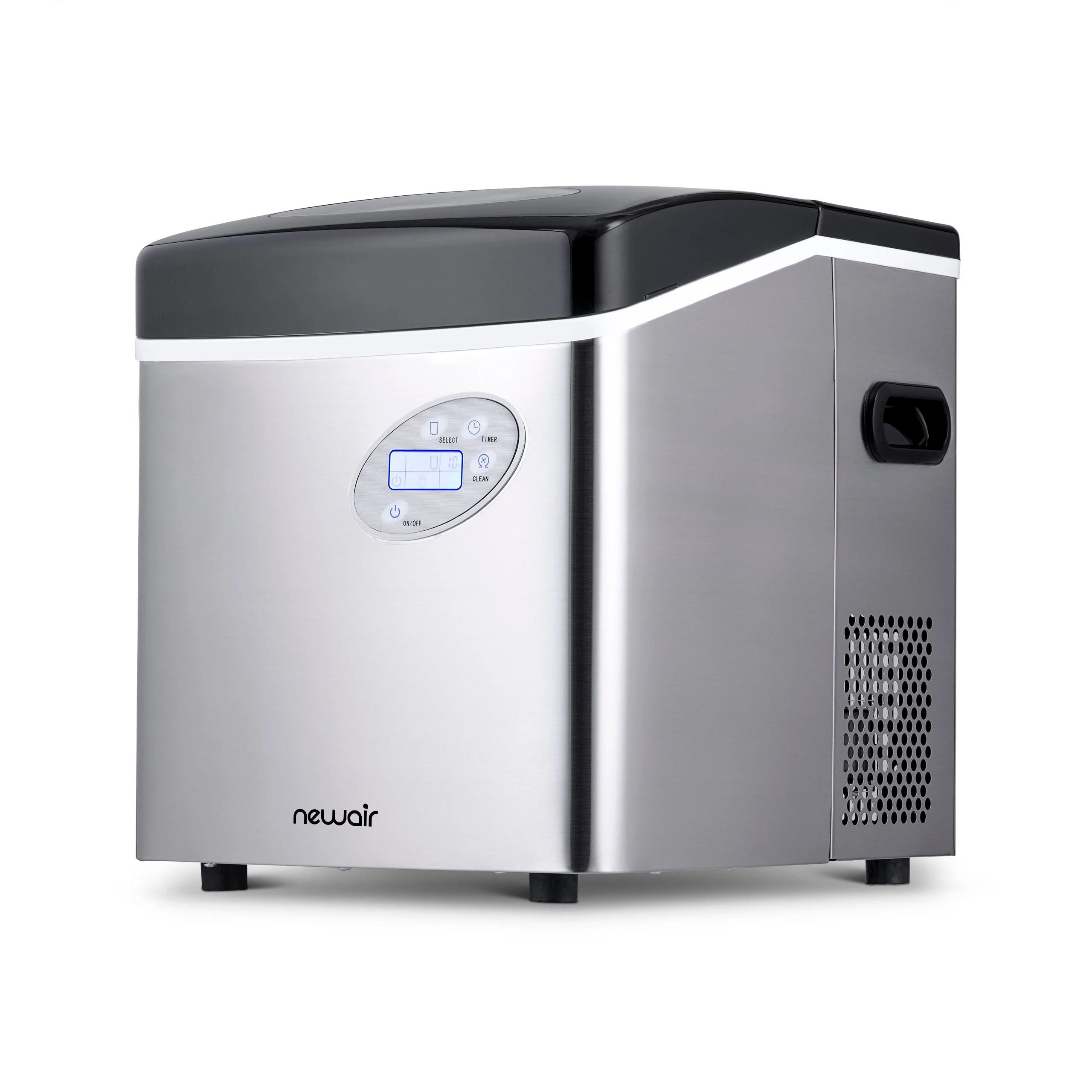 Newair Countertop Ice Maker. Bullet Ice, 50 lbs/day - Red